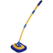 Resim Araba Temizleme Fırçası Uzun Saplı Araba Yıkama Mop Seti, 3 Bölmeli 50-102cm Uzatılabilir Çubuklu Temizlik Ürünleri 