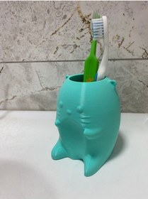 Resim Okpax Diş Fırçalık Ve Çocuk Diş Fırçası Kabı Su Yeşili 