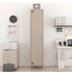 Resim Furni 24 Pera Metal Elbise Dolabı, Soyunma Dolabı, Tek Kapılı, 41,50 x 40 x 189,50 cm 