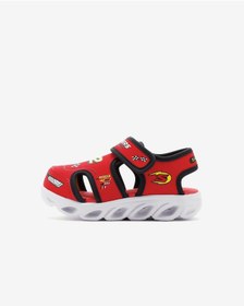 Resim Skechers Hypno - Splash - Hydro - Fun Küçük Erkek Çocuk Kırmızı Işıklı Sandalet 400612n Rdbk Kırmızı 