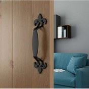 Resim Grange Kapı Kolu Kapı Kolu Siyah Demir Kol Sürgülü Dökme Demir Vidalı Vidalı 