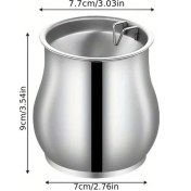 Resim Dashanshop 1 Adet Rüzgar Geçirmez Paslanmaz Çelik Pipo Ağızlığı Kapaklı Duman Ve Kül Tutmaz Ev Araç İçin 