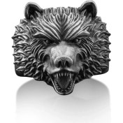 Resim Bysilverstone Ayı Gümüş Yüzük 