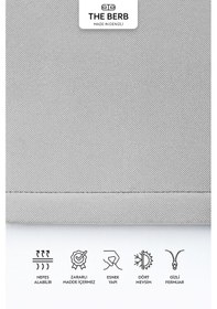 Resim 2'li Lakost Örgü Yastık Kılıfı Seti %100 Pamuk 50 X 70 Fermuarlı Gri 