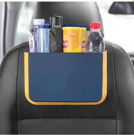 Resim Cbtx Sn929 Araba Katlanır Çöp Kovası Asılı Kova Şemsiye Depolama Malzemeleri Çeşitli Eşyalar Organizatör - Mavi 