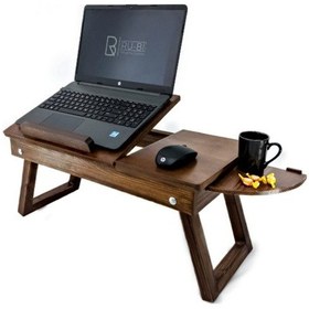 Resim Ru-Bi Laptop Sehpası - Çalışma Masası - Keyif Sehpası - Yemek Sehpası Ceviz 