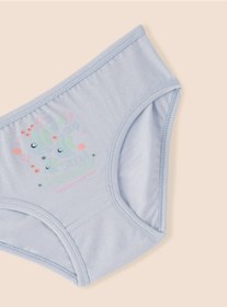 Resim natuline Kız Çocuk Organik Pamuklu Likralı Külot Summer 6'lı Paket 