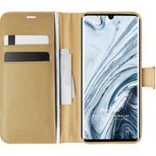 Resim Xiaomi Mi Note 10 Pro Kılıf Delux Leather Wallet Gold Microsonic