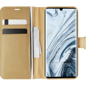 Resim Xiaomi Mi Note 10 Pro Kılıf Delux Leather Wallet Gold 