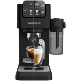 Resim Grundig KSM 6330 Delisia Coffee Yarı Otomatik Kapsüllü Süt Hazneli Espresso Makinesi 