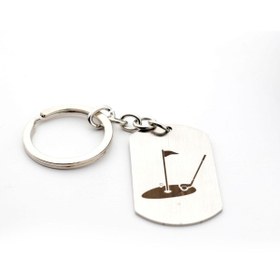 Resim PİGADO Isme Özel Golf Sopası Tasarım Figürlü Çelik Anahtarlık 