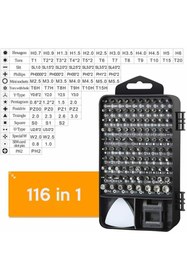 Resim snaiker Ally Mobile Ally 117 Parça Profesyonel Cep Telefonu Tablet Laptop Tamir Seti Tornavida Seti Siyah 