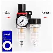 Resim Yuntech01 Adeka Tipi Çift Filtreli Hava Kaynak İşlemcisi - Afr2000+af2000 Yağ-air Ayırıcı, Basınç Regülatörlü Filtre, Endüstriyel Kullanim 