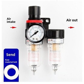 Resim Yuntech01 Adeka Tipi Çift Filtreli Hava Kaynak İşlemcisi - Afr2000+af2000 Yağ-air Ayırıcı, Basınç Regülatörlü Filtre, Endüstriyel Kullanim 
