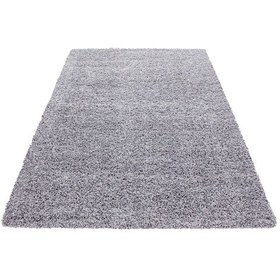 Resim Yuvarlak Soft Shaggy Halı Yüksek Tüylü Düz Açık Gri Rengi Çocuk Odası Oturma Odası Salon Mutfak Halı 