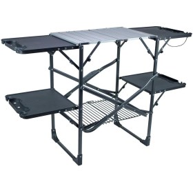 Resim Gci Outdoor Slim Food Katlanır Kamp Masası Gri 