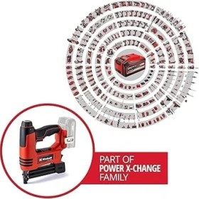 Resim Akülü Çivi ve Zımba Tabancası Te-Cn 18 Li - Solo Power X-Change (Li-Ion, 18V, Zımba ve Çivi Tabancası, Maksimum 20 Atış/dk, 300 Çivi ve 300 Zımba Dahil) - 4257790 