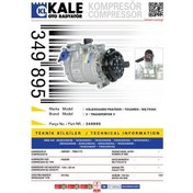 Resim KALE 349895 KLİMA KOMPRESÖRÜ T5 2.5 TDI (03-09)TOUAREG 2.5 (03-10 