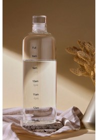 Resim Mercan Borosilikat Cam 1000 Ml Su Şişesi Ve Matara Seffaf Şeffaf 