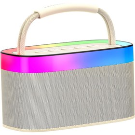 Resim Recci Bluetooth Hoparlör Recci RSK-W40 Phantom Serisi RGB Işıklı Taşınabilir TF Kart&Aux Girişli 