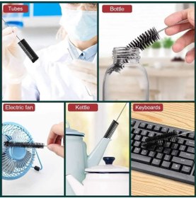 Resim Emrah Gültekin 1 Adet Pipet Temizleme Fırçası Pratik Bükülebilir Temizlik Fırçası Klavye Temizleme Fırçası Beyaz 