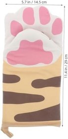 Resim Kedi Mutfak Aksesuarları Köpekbalığı Fırın Eldivenleri Çiftler İçin Mikrodalga Güvenli Yumuşak Esnek Fırın Eldivenleri Isıtmalı Mutfak Eldivenleri 