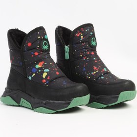 Resim Benetton ® | BN-50046 - 3256 Siyah Yesil -Çocuk Bot 