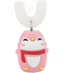 Resim Ritoeasysports Silikon Çocuk Elektrikli Diş Fırçaları U Şekilli Şarj Edilebilir Çocuk Diş Fırçası Çocuklar İçinpembe 