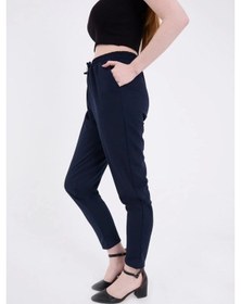 Resim Defymoda Tam Kalıp Basic Eşofman Pantolon - Lacivert Lacivert 