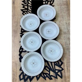 Resim Gold Elips Model 6 Adet Çorba Kasesi 