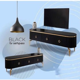 Resim Evnesya1 Desing Tv Sehpa Siyah 