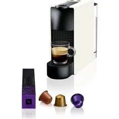 Resim Larskas Nespresso C30 Essenza Mini Kapsüllü Kahve Makinesi, Beyaz [enerji Sınıfı A] 