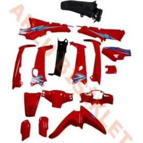 Resim Kaporta Seti (far+stop Yok) Kırmızı Cub Kh/mfh Stickerlı 