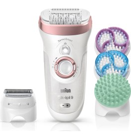 Resim Braun Silk-épil 9 9990 SkinSpa SensoSmart Epilatör Rose Gold, 13 Ek Parçalı / Epilasyon Eksfoliasyon Ve Cilt Bakımı Sistemi 