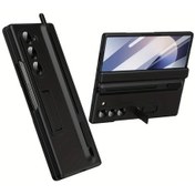 Resim Userfriendly11 Samsung Galaxy Uyumlu Z Katlanır 7 Tam Kılıf Gizli Kalem Yuvası Pc Temperli Film Korumalı Siyah 