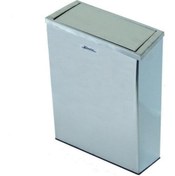 Resim KG-GOLDPAPER 1228 21 Litre Döner Kapaklı Paslanmaz Çelik Çöp Kovası 