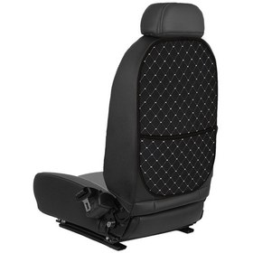 Resim Blackdot Serisi Dokuma Kumaş Oto Koltuk Arkası Koruyucu Cepli Organizer 2 Adet 