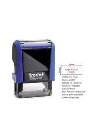 Resim Trodat 4910 - İsim Ünvan Kaşesi Siyah 