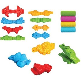 Resim 3d Dinozor Oyun Hamur Seti 200 Gr. - Oyun Hamuru Seti - Hamur Setleri - Hamur Kalıpları Renkli 