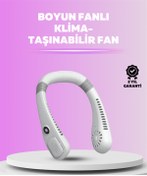 Resim LTG Nova Giyilebilir Bladeless Boyun Fanı | 360° Serinlik 5 Kademe Rüzgar Usb Şarjlı Sessiz Mini Klima 