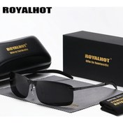 Resim Willowhaven Royalhot Erkek Polarize Güneş Gözlüğü Silvery Spor Dikdörtgen Çerçeve Hafif Metal 12+ 