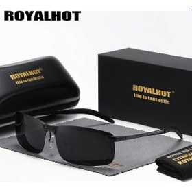 Resim Willowhaven Royalhot Erkek Polarize Güneş Gözlüğü Silvery Spor Dikdörtgen Çerçeve Hafif Metal 12+ 