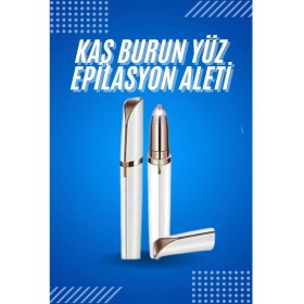 Resim Starseven Tüy Kıl Alma Kaş Bıyık Unisex Yüz Bakım Epilasyon Aleti Pilli 