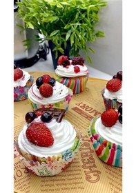 Resim 200 Adet Muffin Cupcake Kağıdı, Renkli Kağıt Muffin Kek Kalıbı Belirtilmemiş Çok Renkli Diğer 