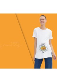 Resim Bk Gift Espri Tasarımlı Beyaz Hamile Tişörtü, Hamileye Hediye, Yeni Anne Hediyesi, Arkadaşa Hediye-13 001 