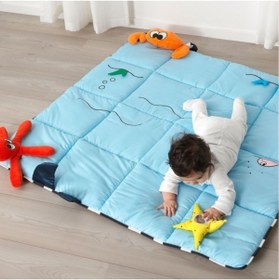 Resim IKEA Oyun Halısı Deniz Canlı'lı %100 Pamuk Trenexpress 