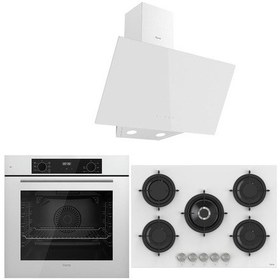 Resim Ferre Icon Plus 75 Serisi QBL63CB -RS036-D078 3lü Cam Ankastre Set 