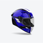 Resim Airoh Connor Achieve Blue Gloss Kask Mavi - Siyah 