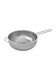 Resim Premium Ürün Kaliteli Çok Amaçlı Dayanıklı 25 Cm Paslanmaz Çelik Mutfak Süzgeç Idealısk Gri 