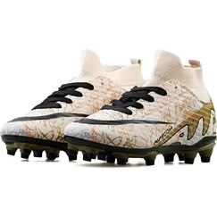 Resim Laliga Çocuk Çim Zemin Kramponu Fkrp-Bej-Sıyah-Desenlı Renkli 